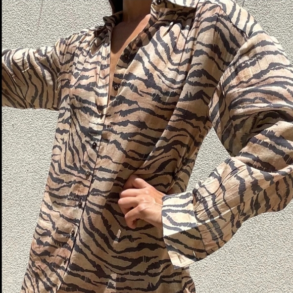 NWT Spell Banksia Shirt Dress Size XS - Picture 1 of 6